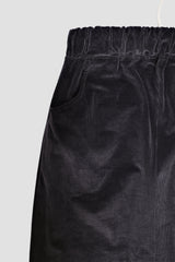 Corduroy maxi skirt, Charcoal