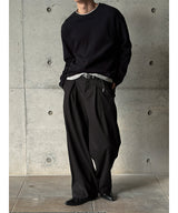 [Unisex] Crop layered round knit(3color)