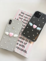 [MADE] dot angel resin case (heart-pink & wings-white)