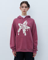 MELTING STAR LOGO PIGMENT HOODIE-PURPLE