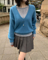 [ORIGINAL] Heron Check Pleated Skirt