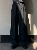 Lones Stripe Banding Two-tuck Slacks
