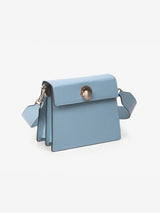 LUVEL shoulder mini leather bag / Pastel Blue