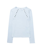 MOVE BUTTON LONG SLEEVE (SKY BLUE) F26QB048