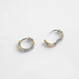 ヘレネクリスタルフープピアス
