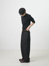Non-fade rear button denim 2color
