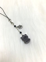 Gray kitty keyring