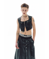 SHORT ZIP CROP VEST