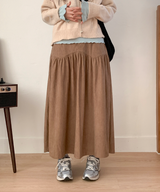 コーデュロイロングスカート