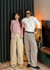 Men's カシミアウォッシャブルラウンドニット 20COLOR