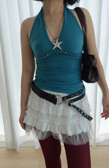 ENTAL STUD HALTER TOP (3COLORS!)