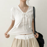 Moana Ribbon Sleeveless Cardigan Set (3 colors)