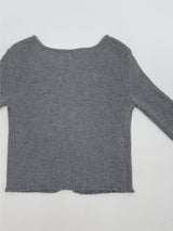 Ella Ribbed Frill Knit Cardigan