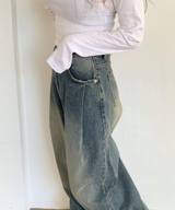 ワンピンタックヒップパンツ