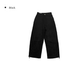 フォーシャル ブラッシュド コーデュロイ ストリング ワイドパンツ