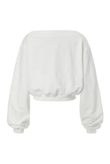 Mix logo sweatshirt - ivory