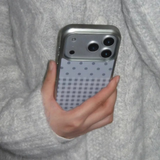  Dot Check Gray Silver Epoxy Case