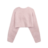 FURRY BOLERO CARDIGAN (2 COLORS)