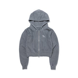 Line Cut Off 2way Hood Zip-up_Gray