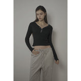 DAISY TOP-BLACK