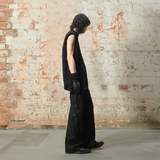 RELABEL 24SS ‘The Traveller’ Body-linear Deconstructed Split Drape Micro-leg Trousers