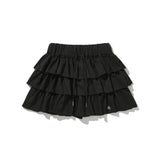 (DUC) Tutu Cotton Skirt Pants Black
