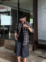 Eight linen check shirt