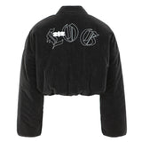 SHINE PADDING IN BLACK