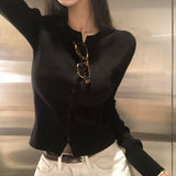[BELLIDE MADE] ferry rib round knit cardigan