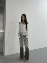 ballerina v long t-shirt(2 color)