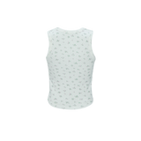 フラワータンクトップ ホワイト