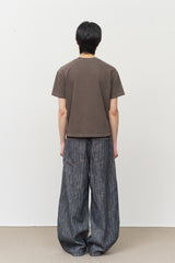 Oki Striped Wide Denim