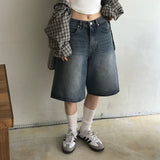 [BELLIDE MADE] コットンバミューダデニムパンツ
