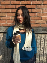 Hairy Angora V-Neck Knit (4 Colors)
