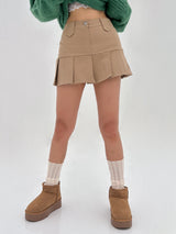 [WITH BUILT-IN SHORTS] フォーシーズン ローカンカン ミニスカート - 3 COLOR