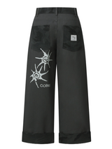 RICENE CAMO ROLL UP COTTON PANTS