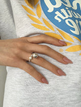 [925silver] Big ball ring