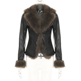 Chic Mood Brown Fur Cardigan