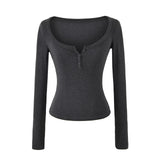 [1+1] Leonie Henley Slim T-Shirt