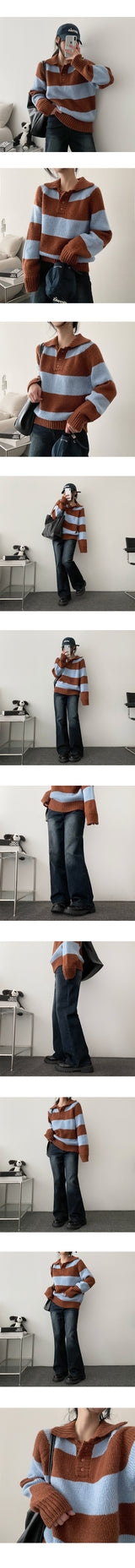 Miben alpaca Danjara collar knitwear