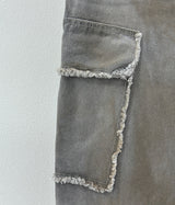 [UNISEX] Vintage Washing Cargo Wide Pants