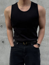 Soft ribbed sleeveless