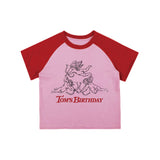 Cupid Raglan T-shirts STRAWBERRY