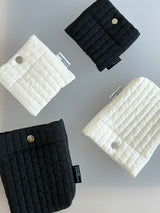 Clam pocket pouch _ Soft cream (L Size)