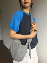 ギャザーリングナイロンバッグ (2color)