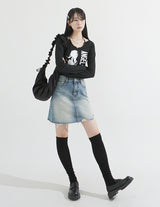 Choker Neck Cropped T-shirt