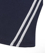 PULSE SET-UP LACE TRACK LINE SLEEVELESS (2COLOR)