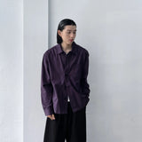 Muted Violet Shirt Jacket