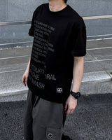 Coral Lettering Short Sleeve T-Shirt