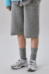 バミューダニットウールパンツ [Light Gray]